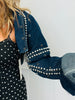 Denim Studded Bolero Shrug Jacket (Reg.) - 2 Colors