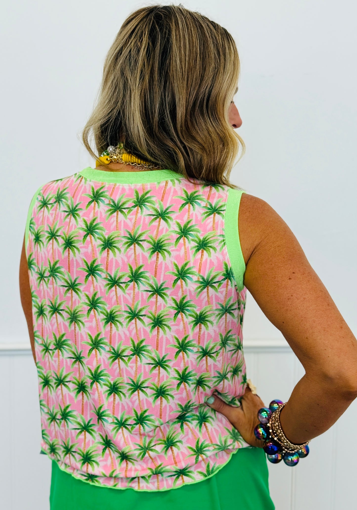 Palm Crush Heatwave Ribbed Tank Top (Reg. & Plus)