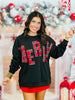 Plaid Merry Graphic Sweatshirt (Reg.)-2 Colors
