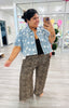 Denim Polka Dot Cape Jacket (Reg.)