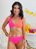 Coral/Hot Pink Ring Bikini (Reg. & Plus)