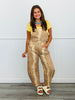 Camel Denim Bambi Print Overalls (Reg.)