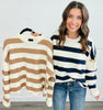 Striped Long Sleeve Sweater (Reg.)- 2 Colors