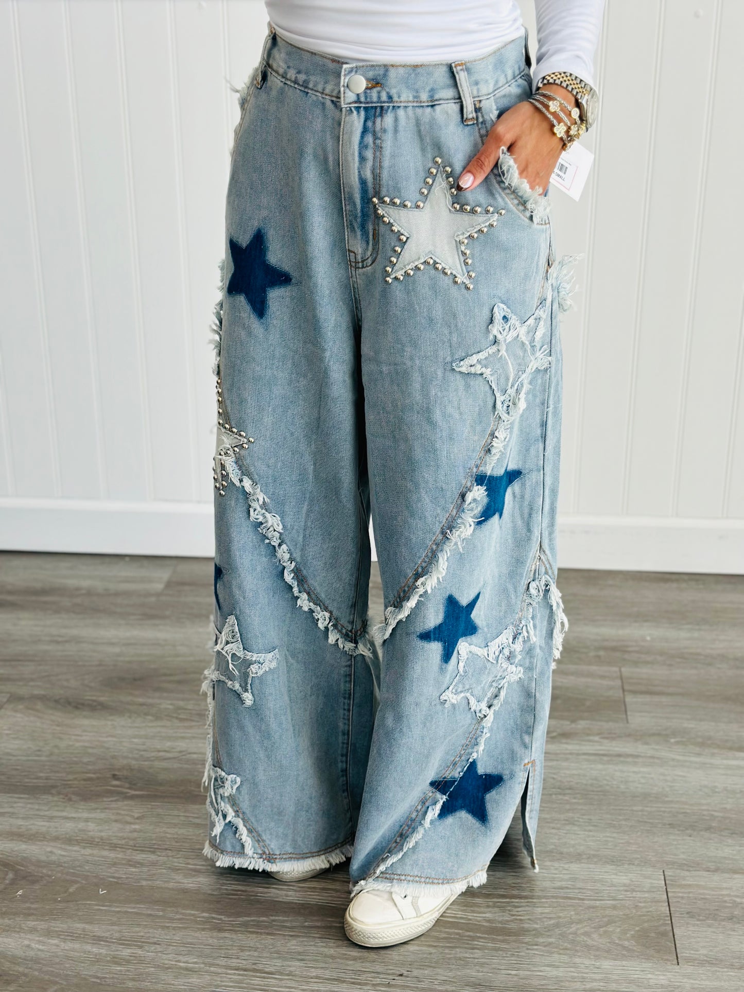 POL Denim Vintage Star Patch Pants (Reg)