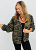Taupe Camo High Neck Work Jacket (Reg.)