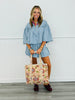 Slate Pleated Stripe Shorts (Reg.)