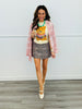Jeweled Collar Leopard Tee (Reg. and Plus)