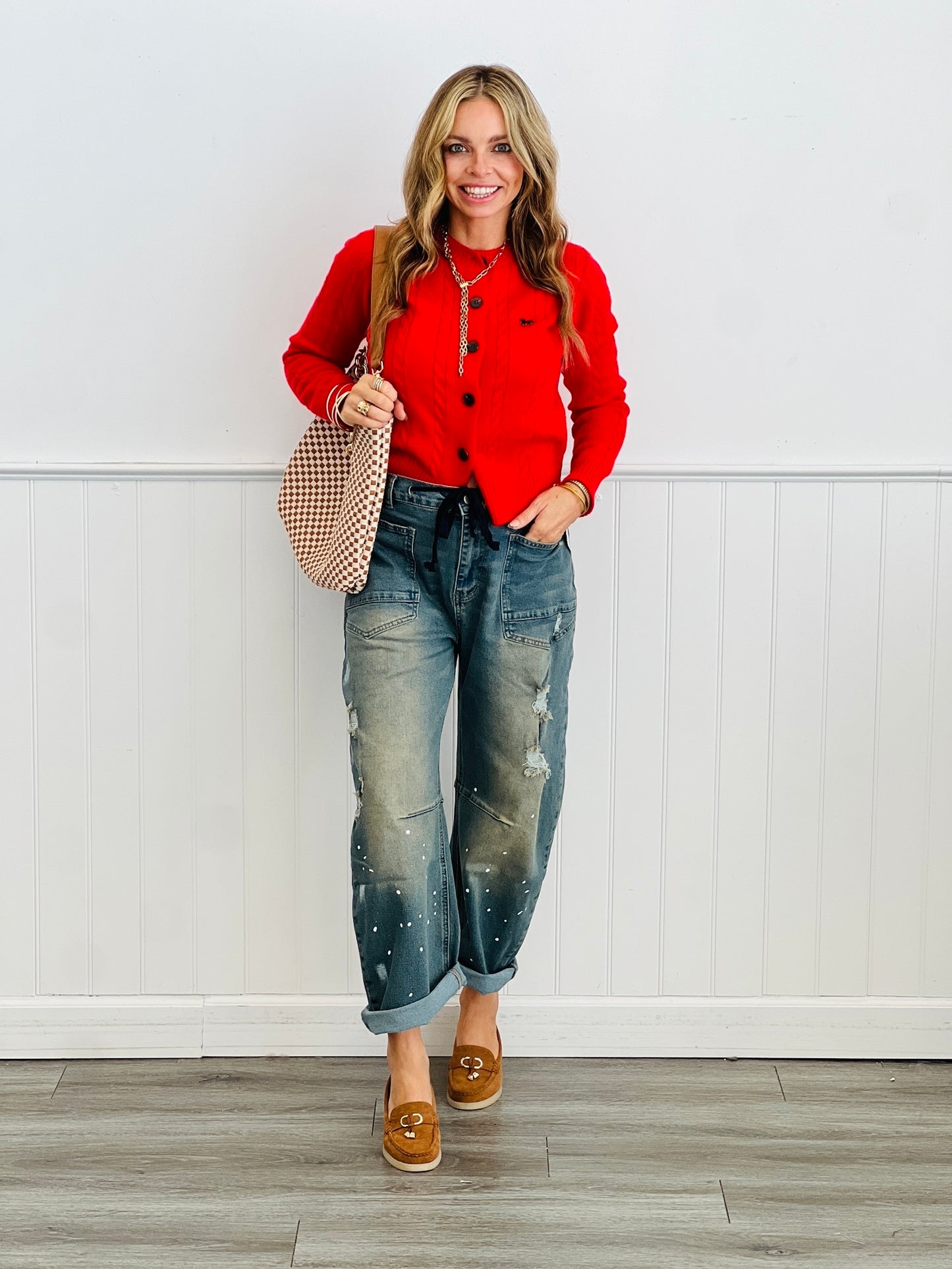 Cable Knit Button Up Sweater Cardigan (Reg.) - 2 Colors