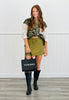 Olive Well Loved Ribbed Skort (Reg. & Plus)