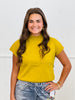 Mock Neck Short Sleeve Top (Reg. and Plus) - 5 Colors