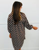 Brown Polka Dot Shirt Dress (Reg. and Plus)