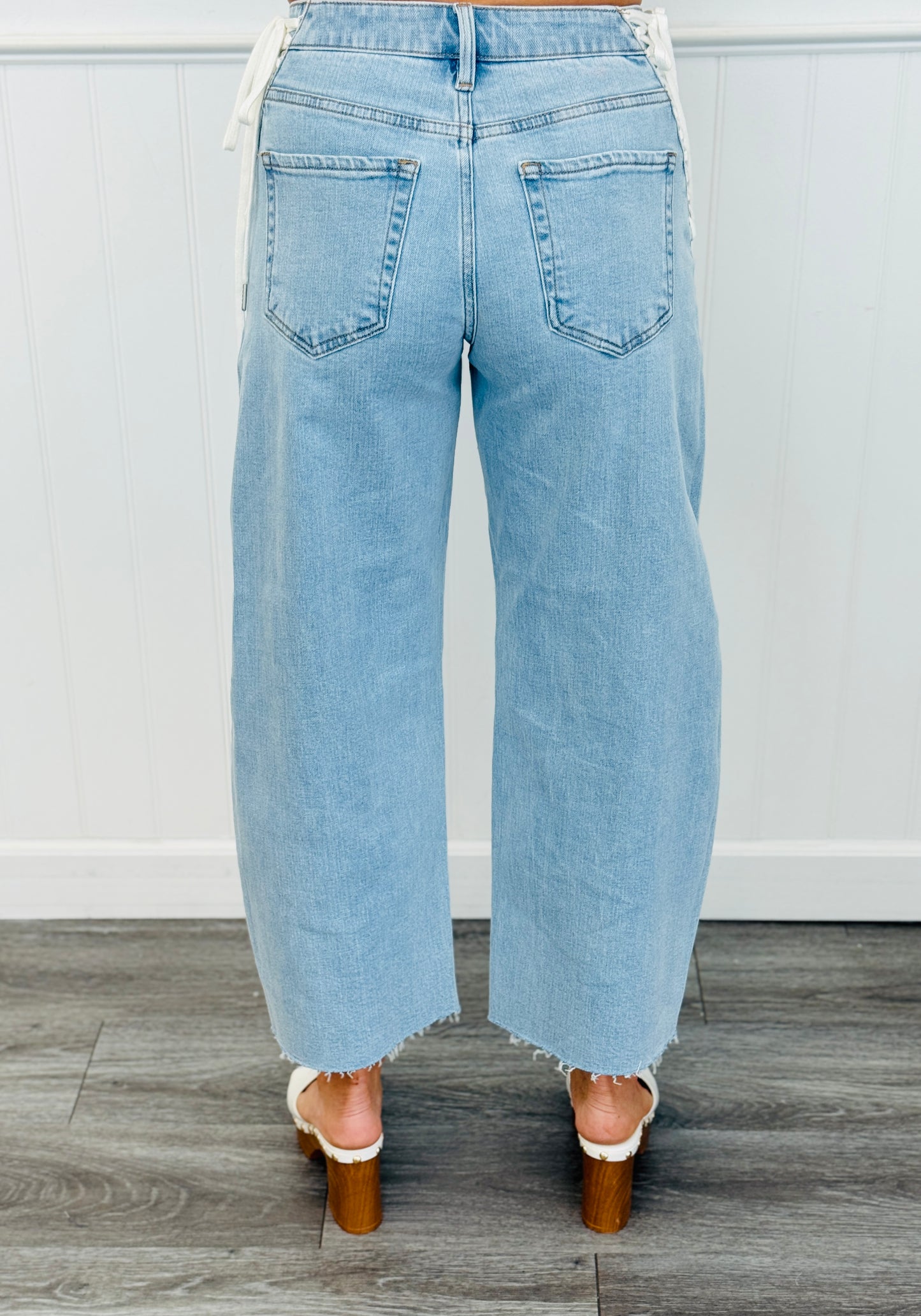 Risen Lacey Lace Up Slouchy Jeans (Reg.)