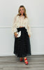 Beige Ruffle Button Down Blouse (Reg.)