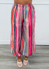 Red/Pink Multi Striped Balloon Pants (Reg.)