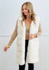 Cream Puff Fuzzy Longline Vest (Reg & Plus)