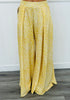 Yellow Deer Print Palazzo Pants (Reg. and Plus)