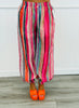 Red/Pink Multi Striped Balloon Pants (Reg.)