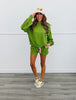 Olive/Pink Polka Dot LS Top (Reg.)