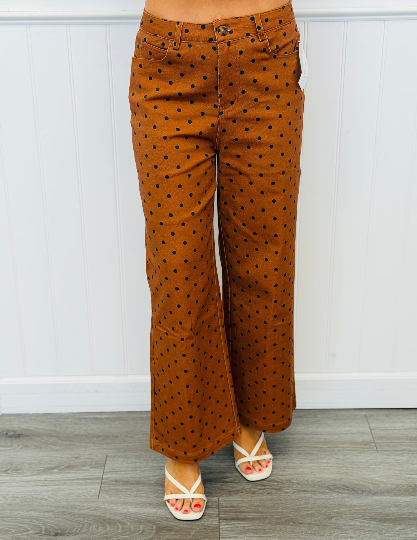 Polka Dot Wide Leg Pants (Reg.) -4 Colors
