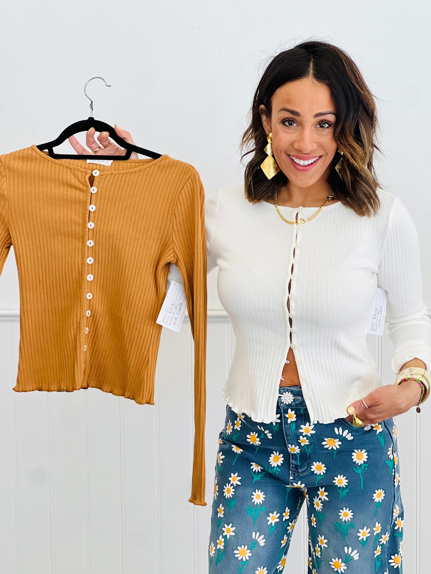 Long Sleeve Slim Fit Top (Reg.)-2 Colors