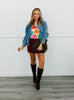 Denim Asymmetric Wrap Jacket (Reg & Plus)