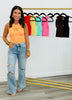 Flower Cut Out Crop Tank Top (Reg.) - 8 Colors