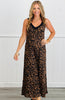 Leopard Strap Shoulder Jumpsuit (Reg.)