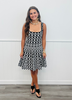 Geometric Illusion Mini Dress (Reg)