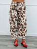 Brown Cow Print Wide Leg Pants (Reg.)
