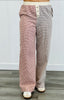 Gingham Print Colorblock Pants (Reg.) - 2 Colors