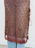 Brown Lace Side Slit Longline Top (Reg.)