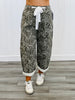 Washed Denim Paisley Printed Denim Pants (Reg. and Plus) - 2 Colors