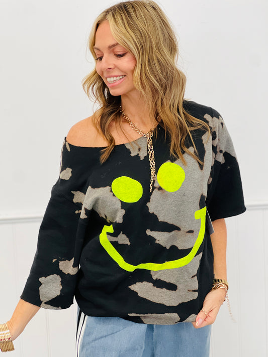 Smiles Reversible Bomba Cut Sweatshirt (Reg. and Plus)