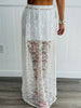 Sheer Lace Maxi Skirt (Reg. & Plus) - 2 Colors