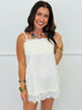 Lace Trim Tie Straps Cami Top (Reg.)-3 Colors