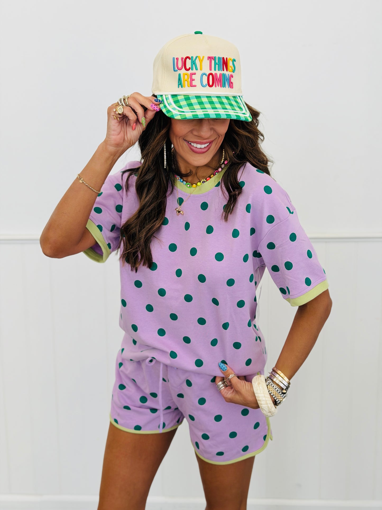 Polka Dot Tee & Shorts Set (Reg.) - 3 Colors