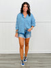 Blue Striped Gigi Cardigan (Reg.)