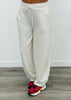 Drawstring Waist Barrel Sweat Pants (Reg.) - 3 Colors