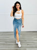 Denim Direction Maxi Skirt (Reg & Plus)