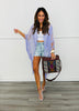 Lily Crochet Trim Fringe Kimono