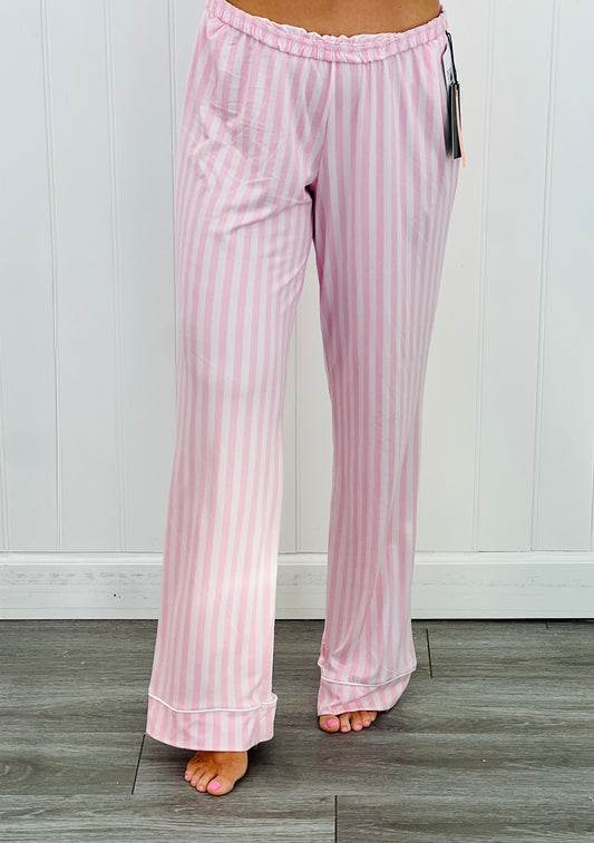 Pink Striped Pajama Pants (Reg.)
