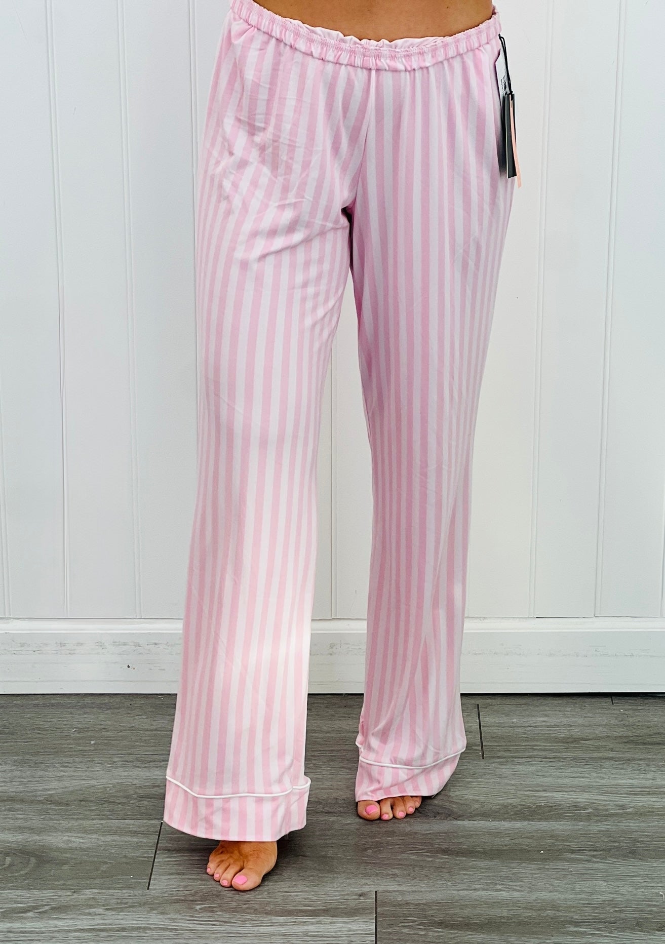 Pink Striped Pajama Pants (Reg.)