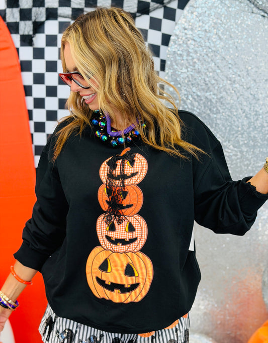 Black Pumpkin Tower Sweatshirt (Reg.)