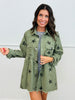 Olive Star Print Babydoll Jacket (Reg.)
