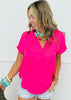 Essential Short Sleeve Blouse (Reg.)-8 Colors