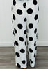 White/Black Polka Dot Top & Pants Set (Reg & Plus)