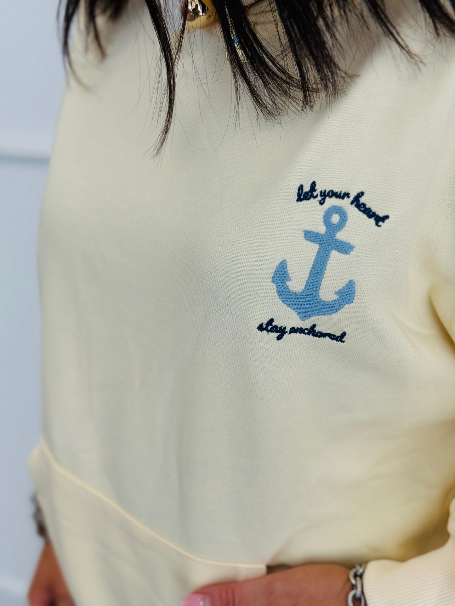Butter Anchor Graphic Oversized Hoodie (Reg.)