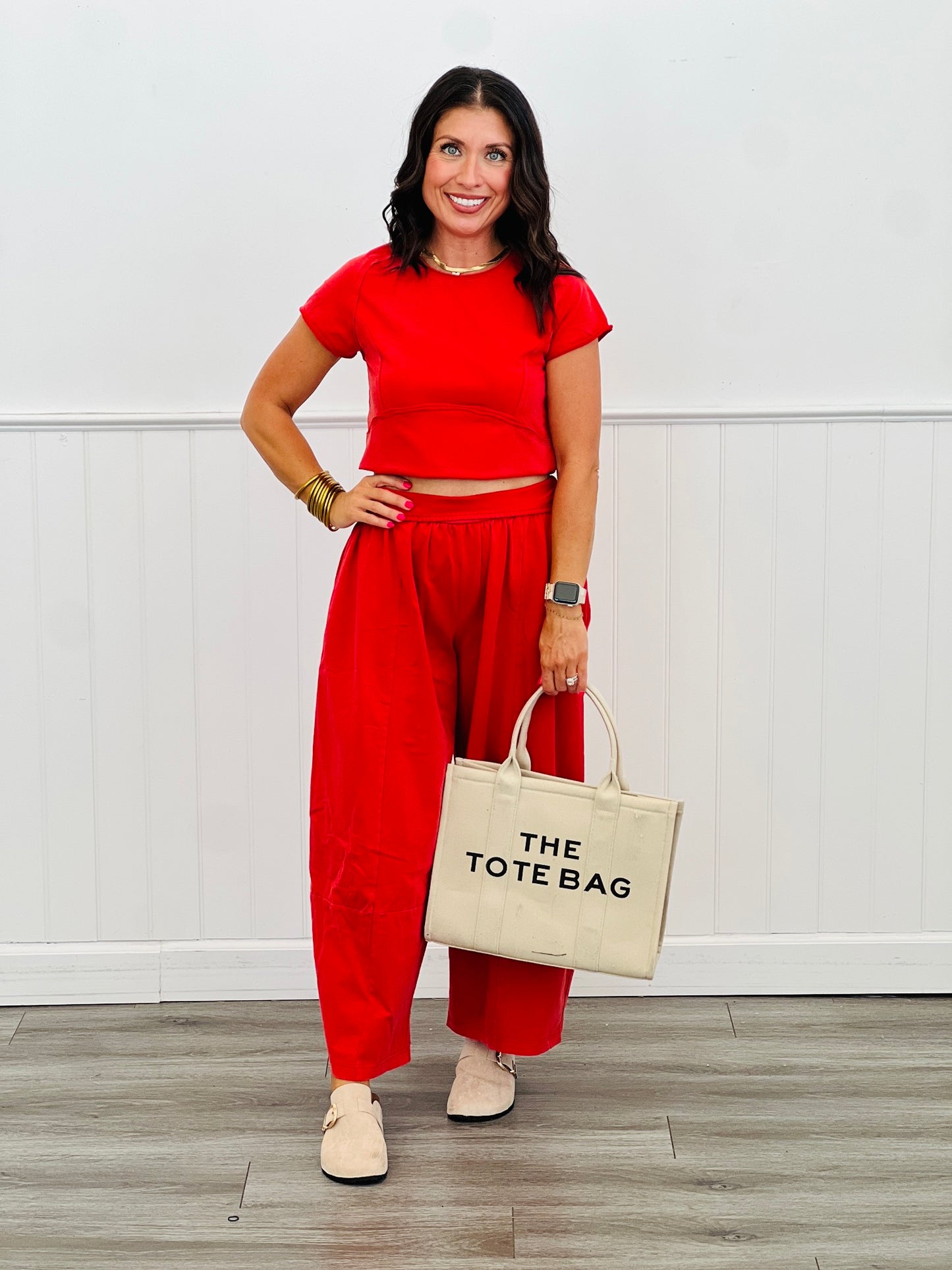 Mineral Washed Wide Leg Pants (Reg.)- 2 Colors