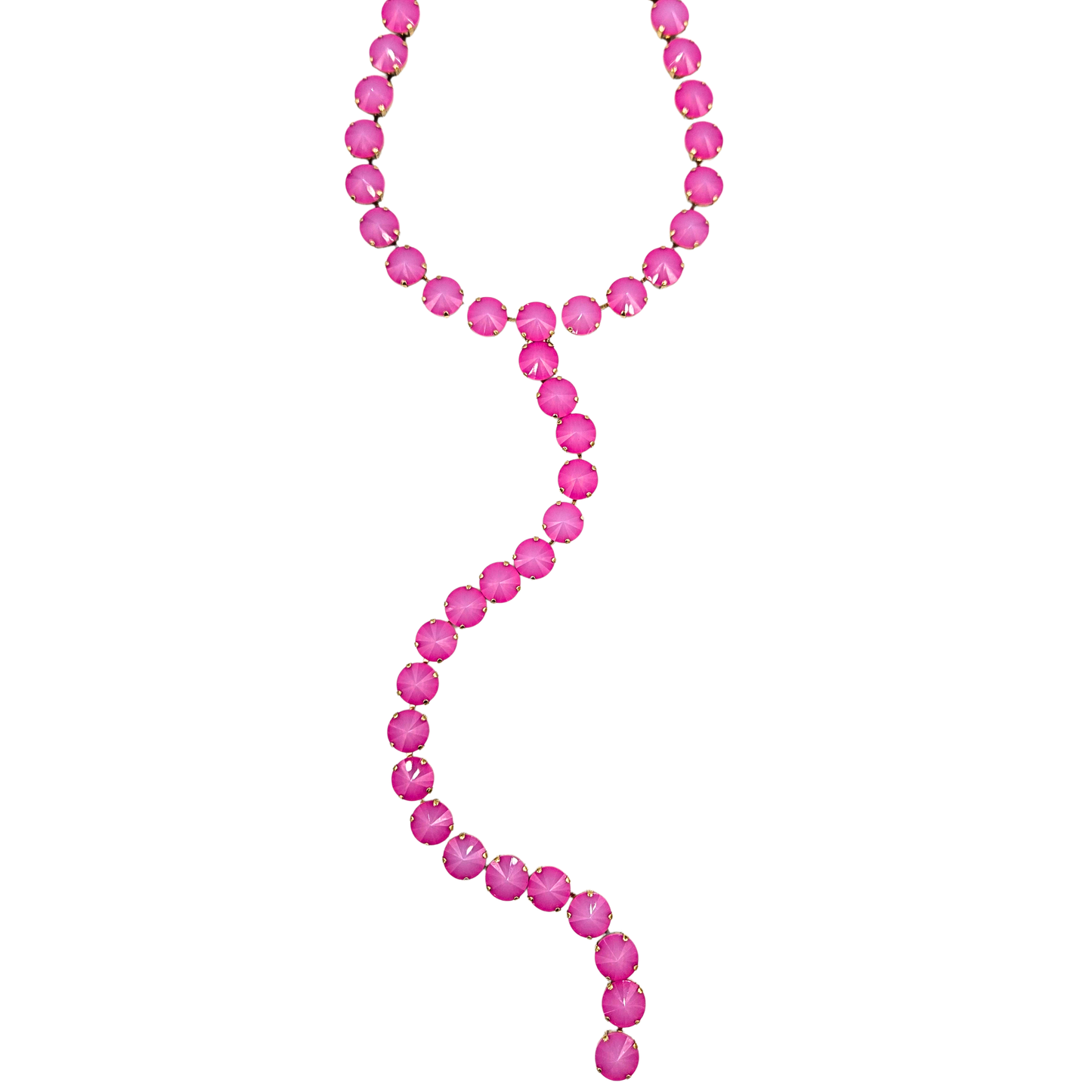 TOVA - L.A. Necklace - Ultra Fuchsia White Opal