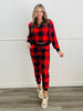 Red Plaid Joggers (Reg.)